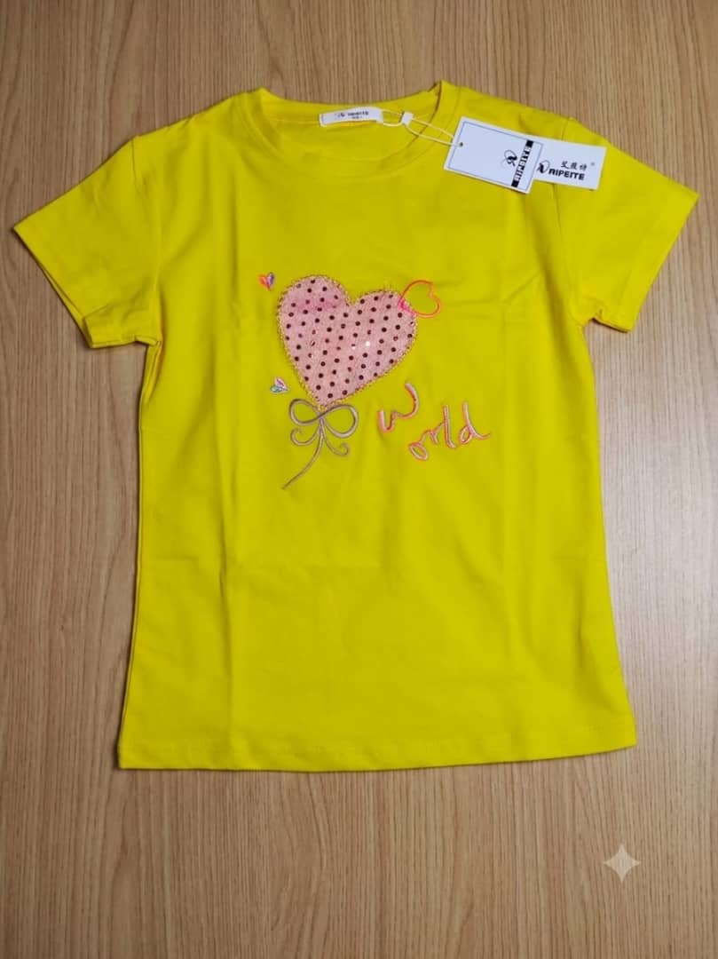t-shirt manche court fille