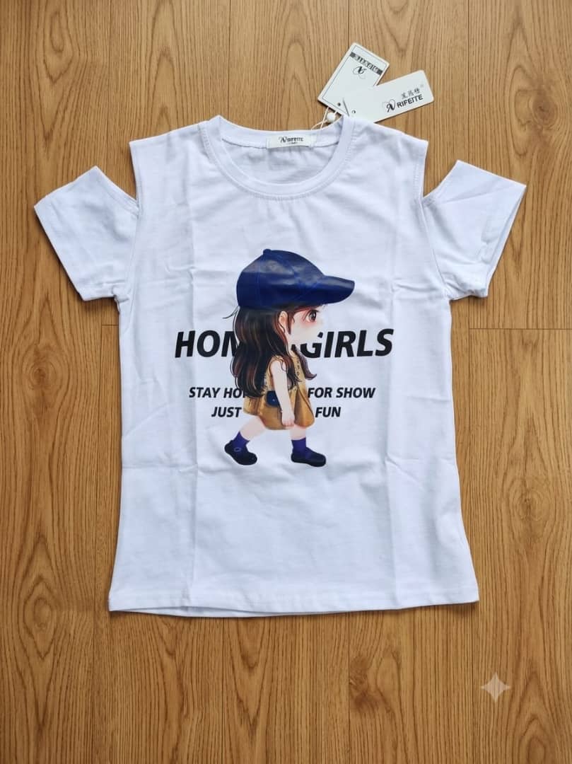 t-shirt manche court fille